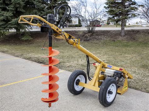 truck mounted post hole digger